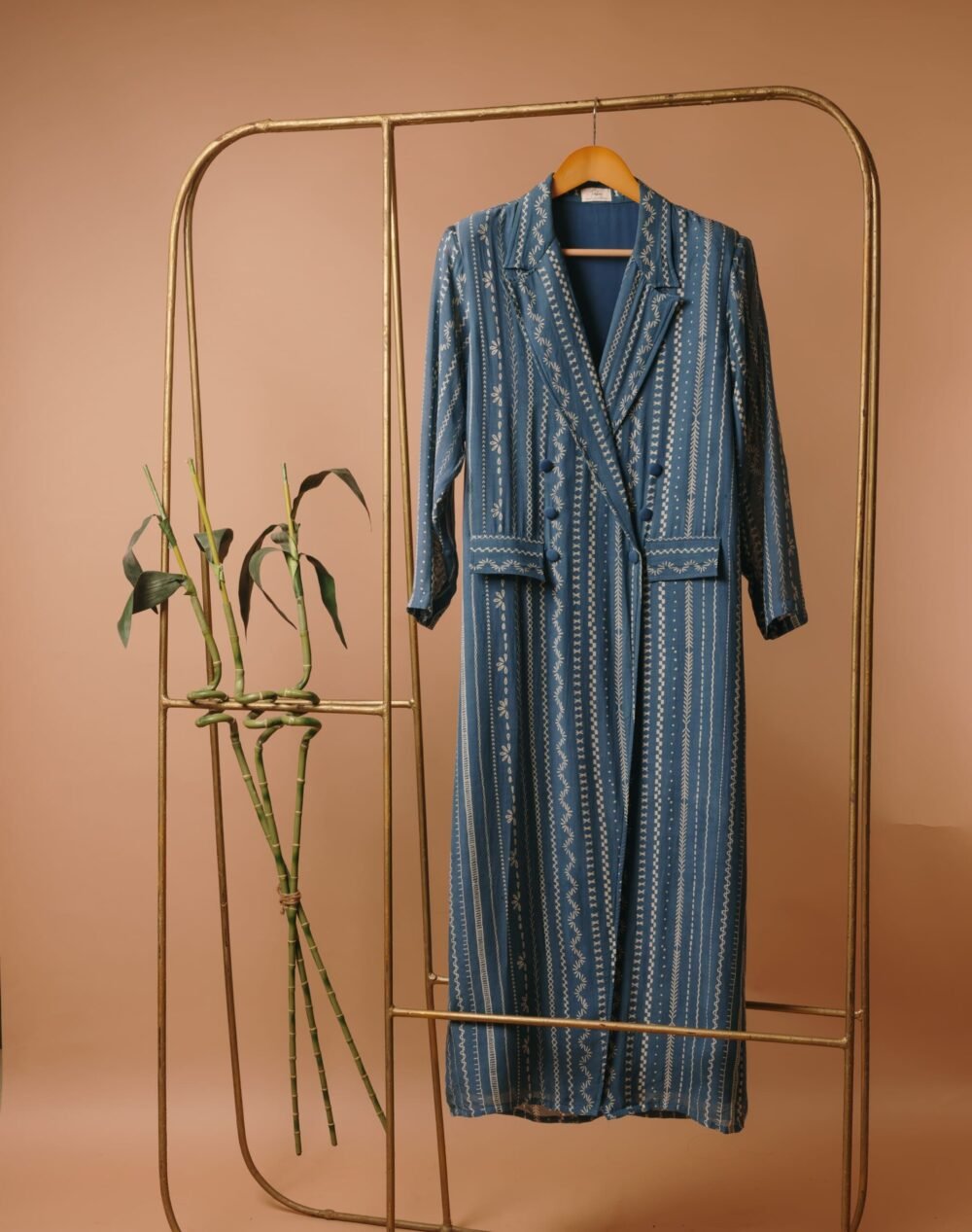 Vertical verve blue blazer dress - Image 11
