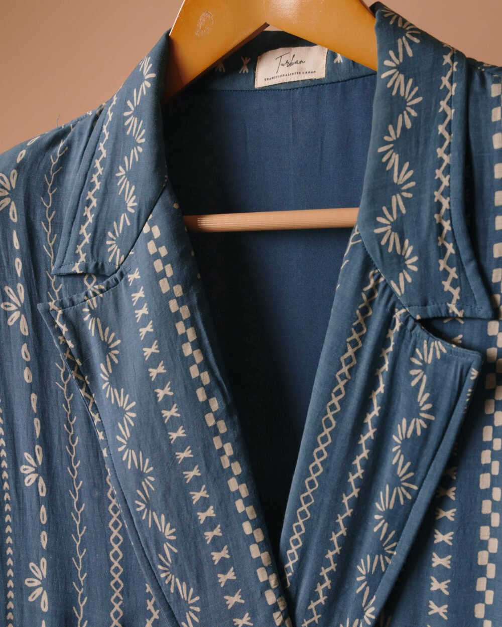 Vertical verve blue blazer dress - Image 9