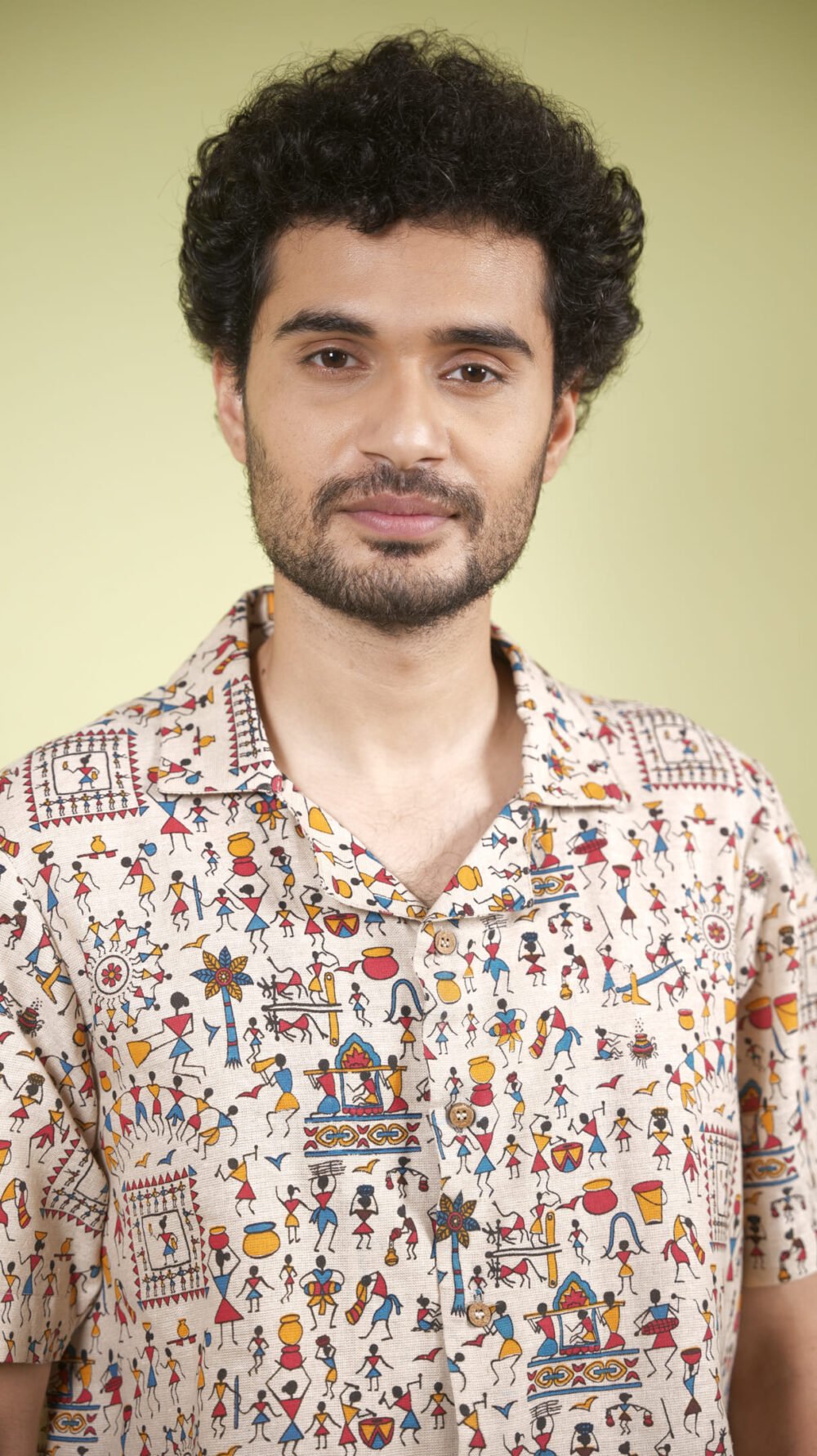 Boho Warli Printed Shirt (Red) - Image 6