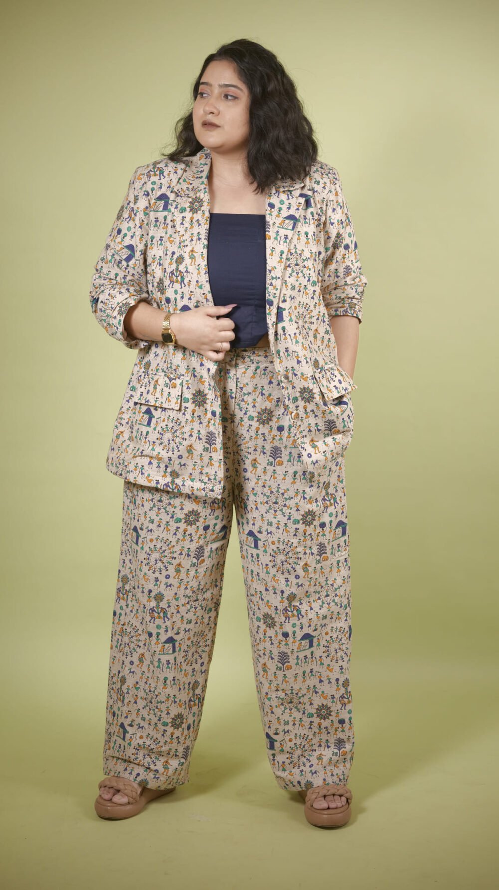 Warli Fusion Pant Suit Set - Image 2