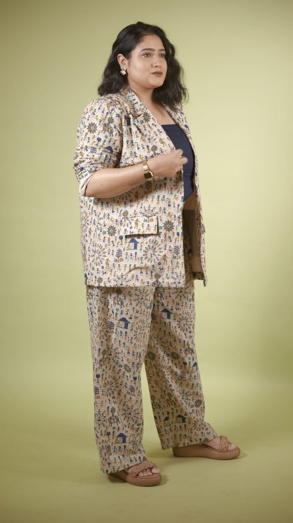 Warli Fusion Pant Suit Set - Image 4