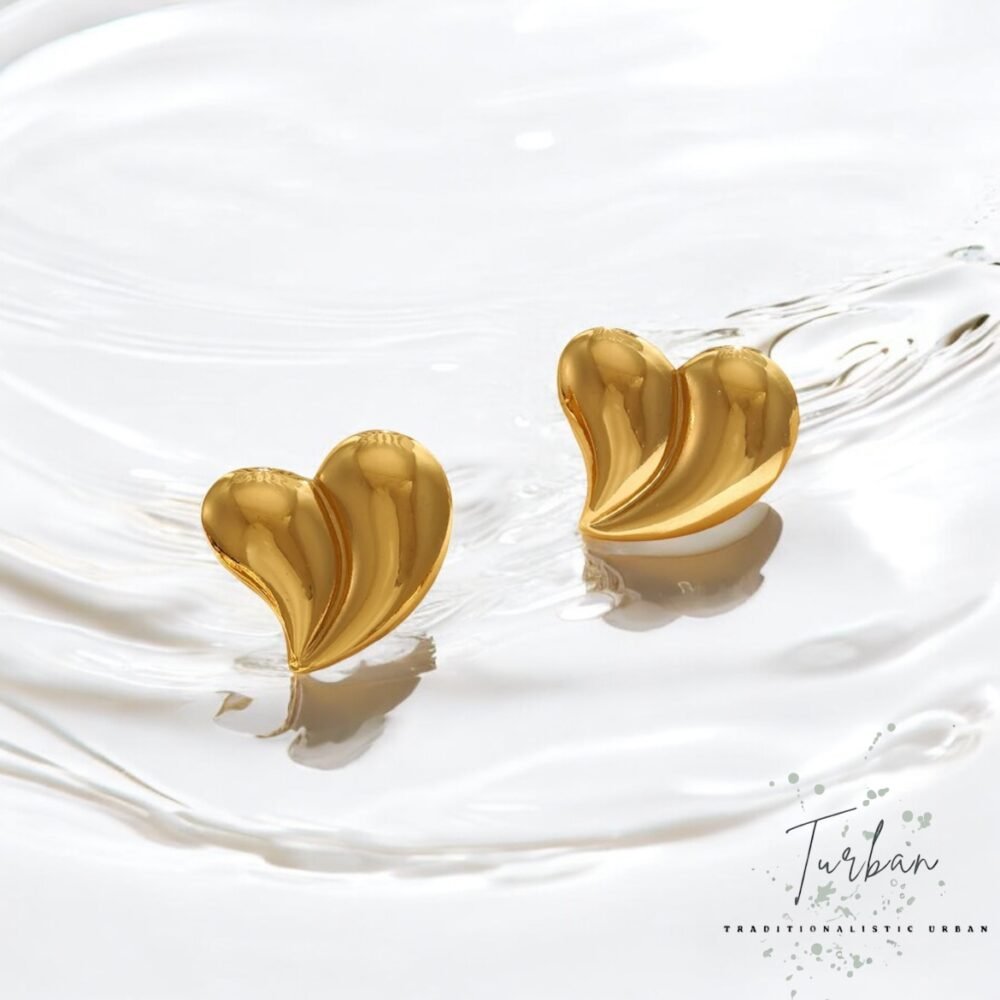 Chunky Heart Studs