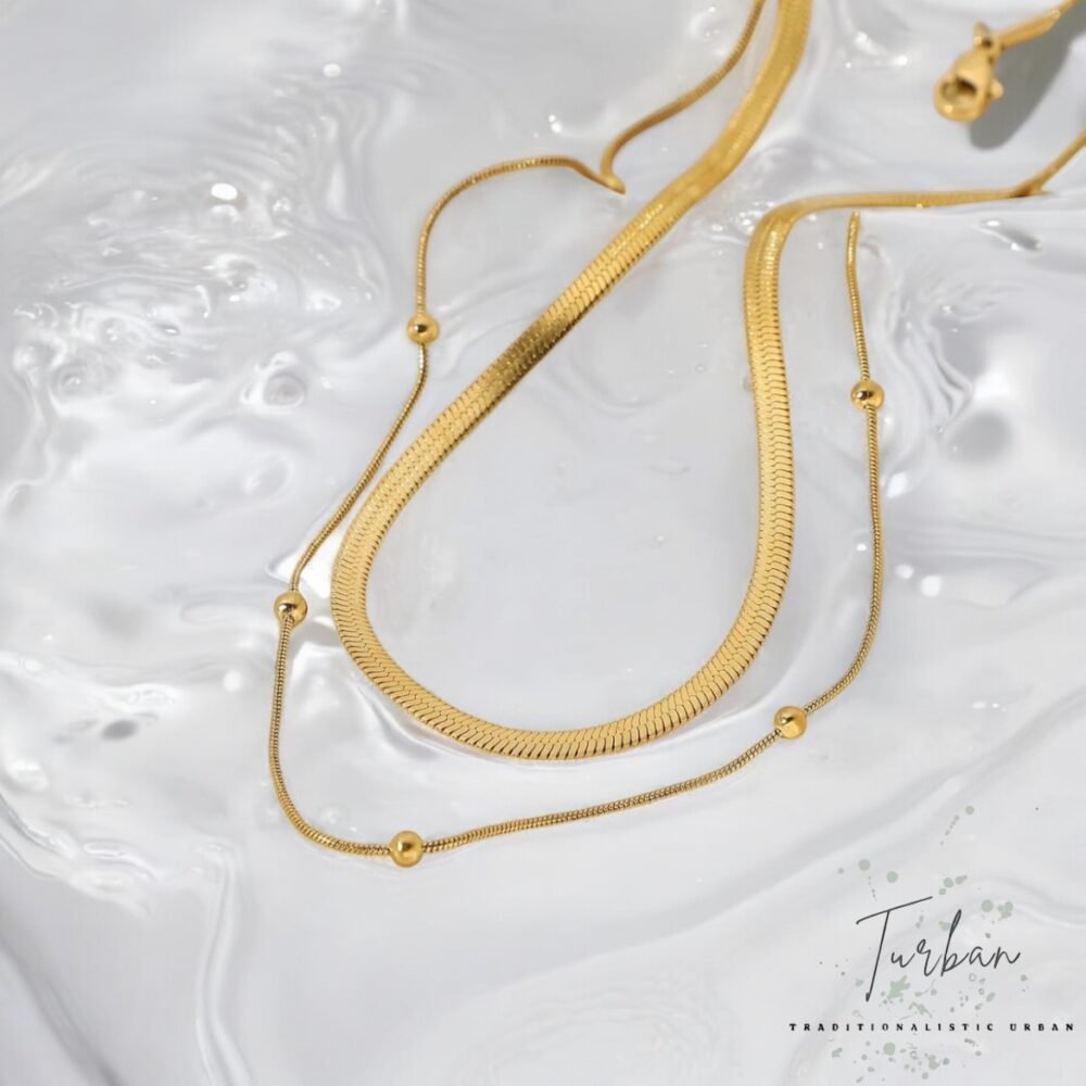 Double Layer Chain Neckpiece