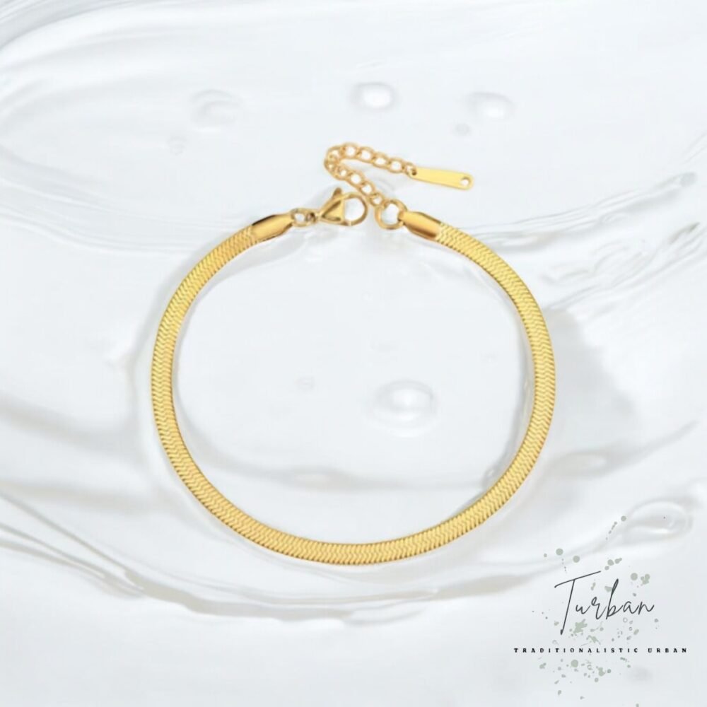 Flat Gold Bracelet