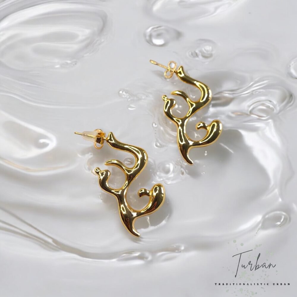 Abstract Dainty Earrings - Image 3