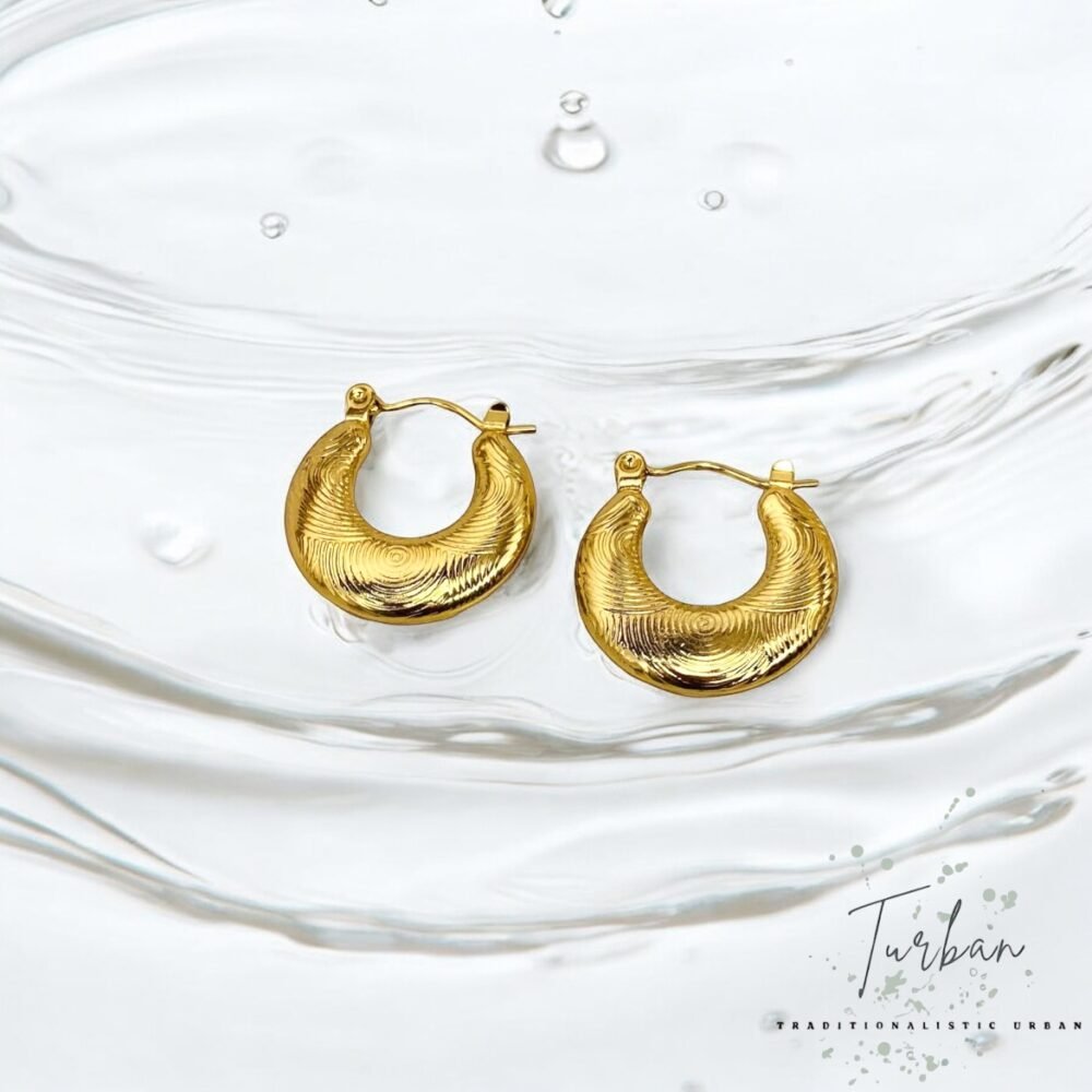 Geometric Engrave Hoops - Image 3